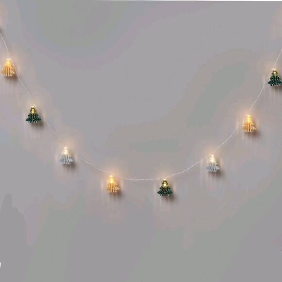 Wondershop NWT 10 LED Christmas Tree String Light 8' Battery Operated - Picture 2 of 7